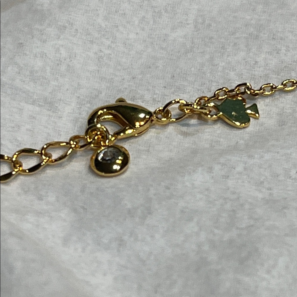 New Kate Spade One In A Million “K" Gold Initial Pendant Necklace Gift Box - Picture 6 of 8